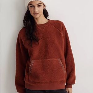 NWT Madewell Re(sourced) Sherpa Sweatshirt: Quilted Edition